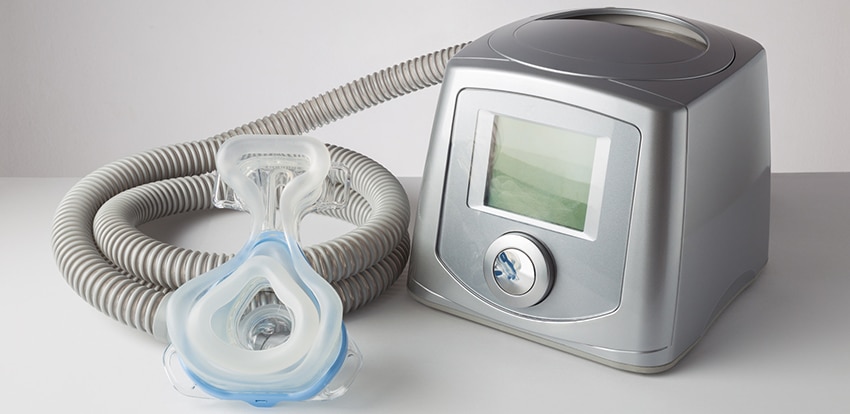 CPAP machine, mask and hose